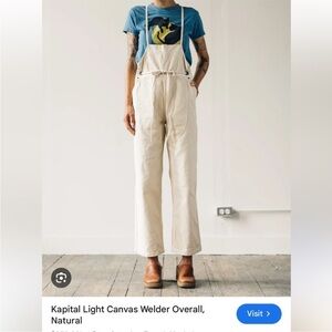 Kapital Light Canvas Overalls